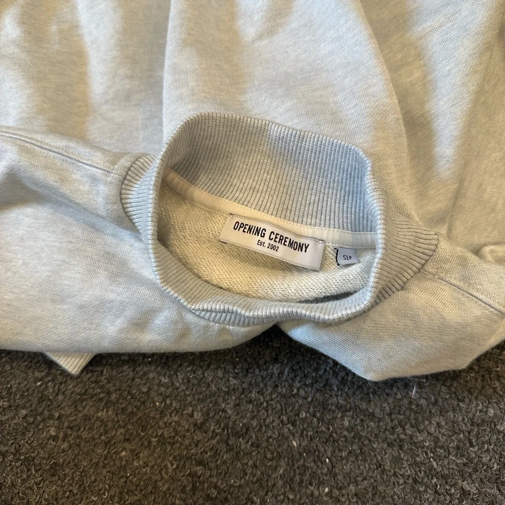 Opening Ceremony Icy Grey Mockneck Pullover Dolman Sleeve Sweater Top Size Small - Picture 10 of 12